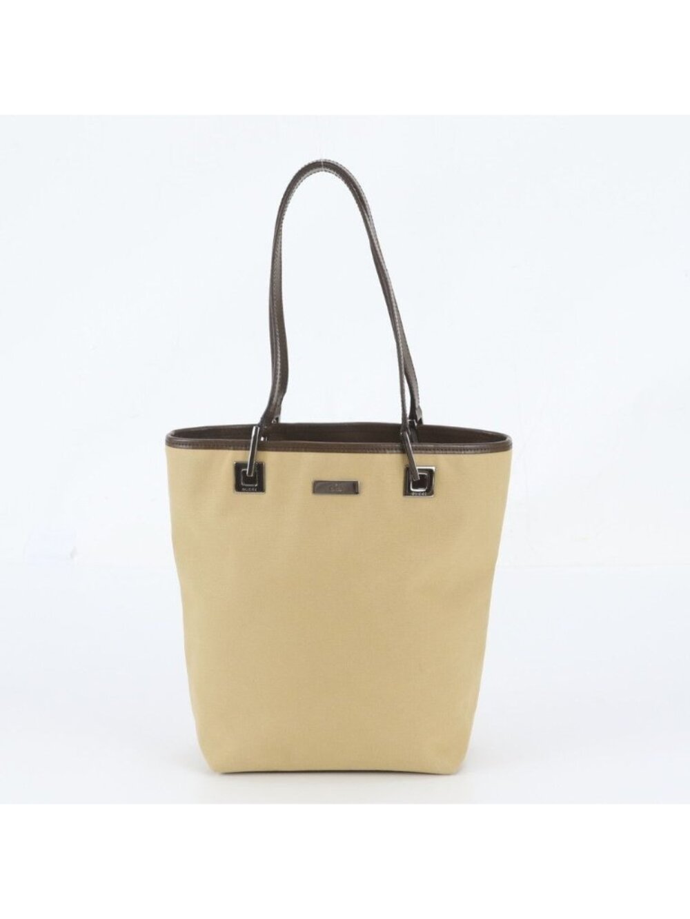 Gucci Leather Tote Bag Shoulder Hand Beige